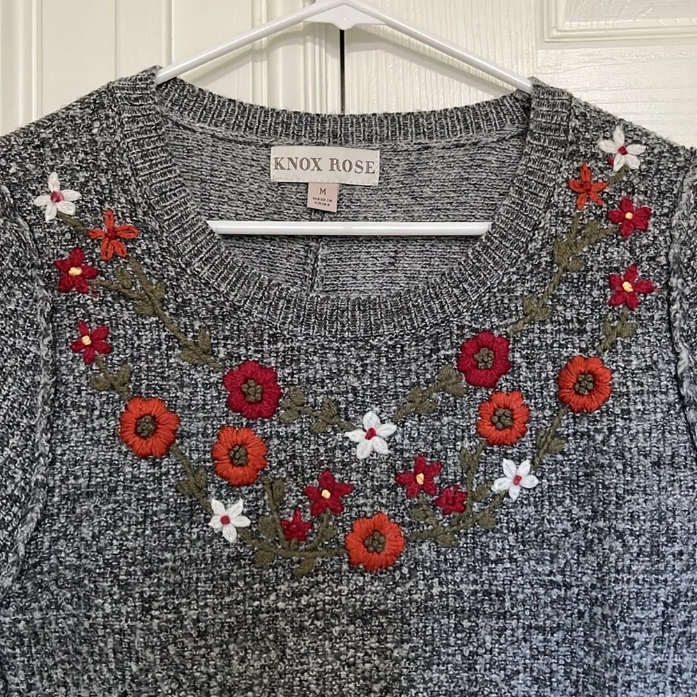 Knox Rose Embroidered Sweater - Picture 2 of 10